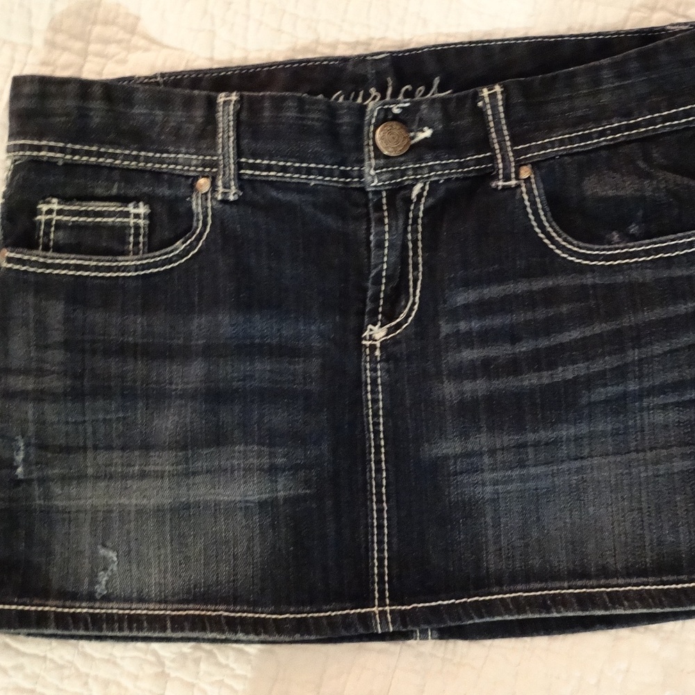 Maurices size 7/8 jean stretch mini skirt
